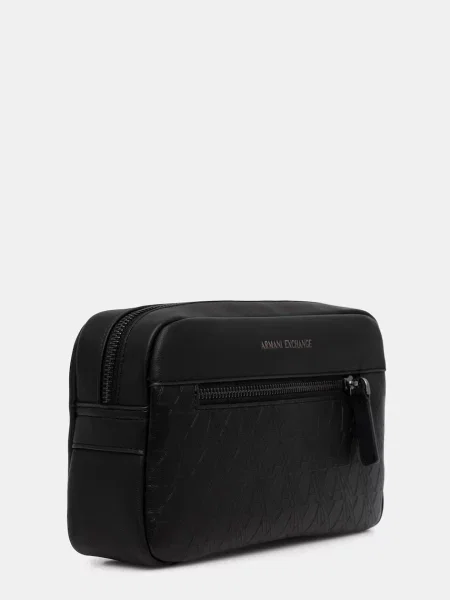 Taška Armani Exchange z ekologickej kože čierna