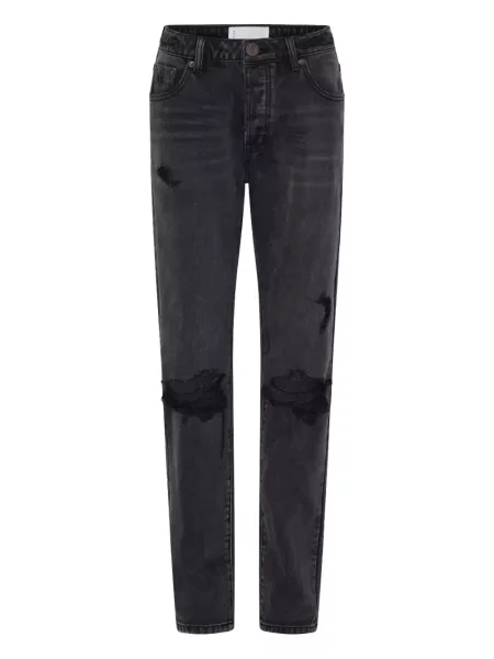 Blugi One Teaspoon zdrențuiți cu 5 buzunare gri