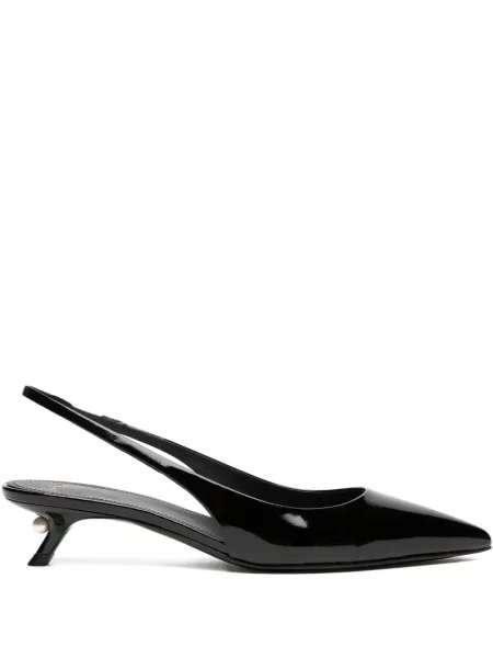 Полуотворени обувки Alevì с перли с отворена пета черно