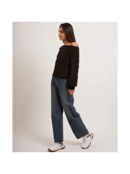 Sweter Armani Exchange brązowy