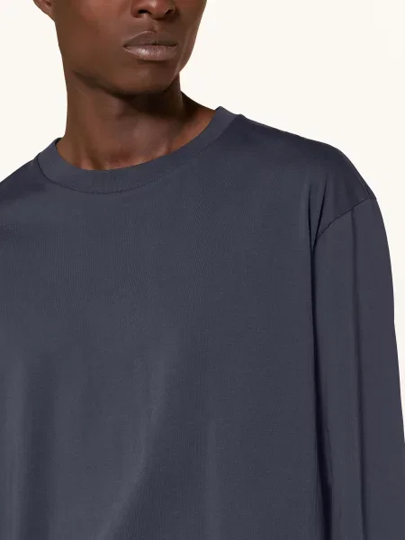 Schiesser Pyžamo Modern Nightwear modrá