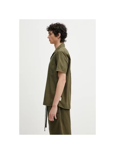 Barbour koszula Barbour Holywell Poplin S/S Relaxed Fit Shirt relaxed z kołnierzykiem klasycznym zielony