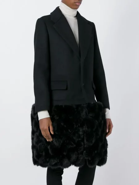 Palton Noir Kei Ninomiya negru