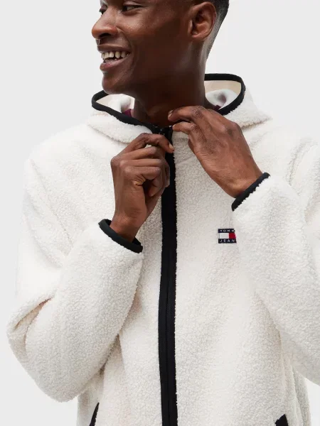 Худи Tommy Jeans тедди белое
