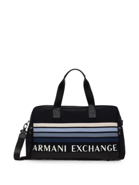 Geantă Armani Exchange cu imagine albastru