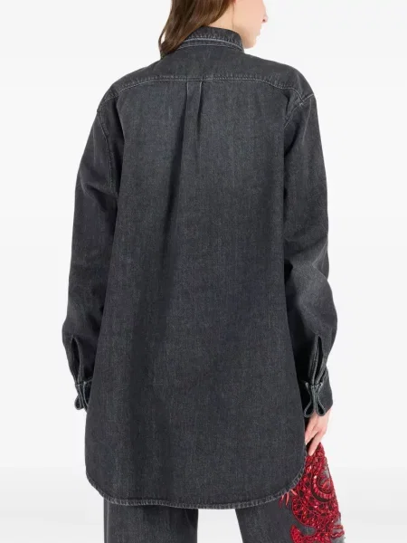 Cămașă Roberto Cavalli cu paiete negru