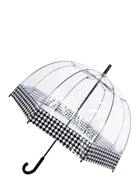 Fulton Umbrellas Парасолька-тростина Білий/чорний Полівінілхлорид ПВХ біла