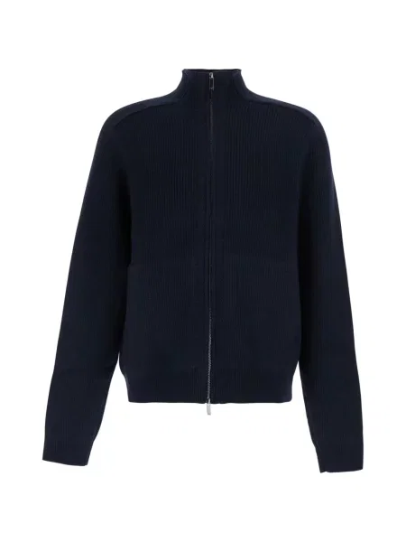 Cardigan Emporio Armani tricotate albastru