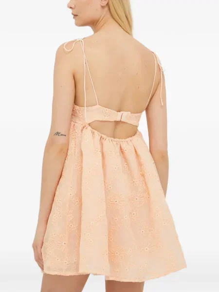 Gėlėta kostiumas mini mini suknelė For Love & Lemons oranžinė