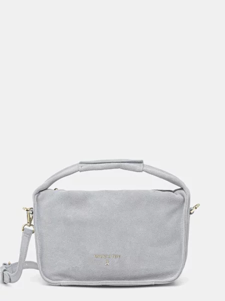 Torebka Patrizia Pepe zamszowa szara