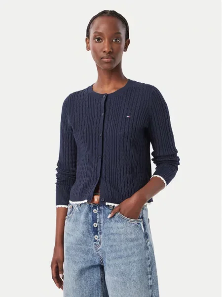 Tommy Jeans Kardigan granatowy