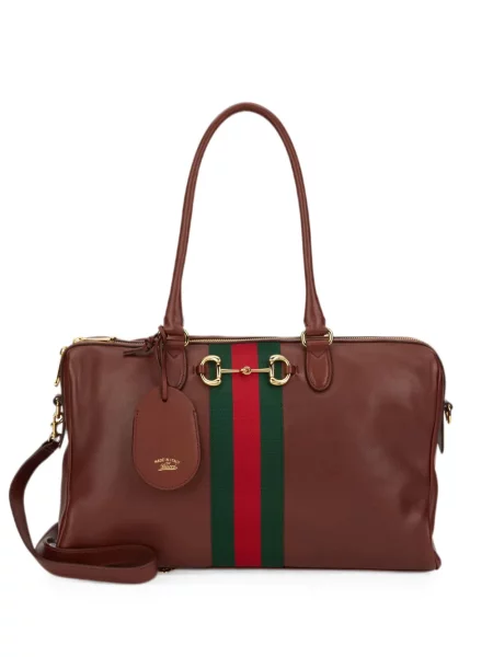 Geantă Gucci din piele de căprioară maro