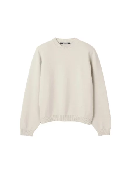 Sweter Jacquemus wełniany beżowy