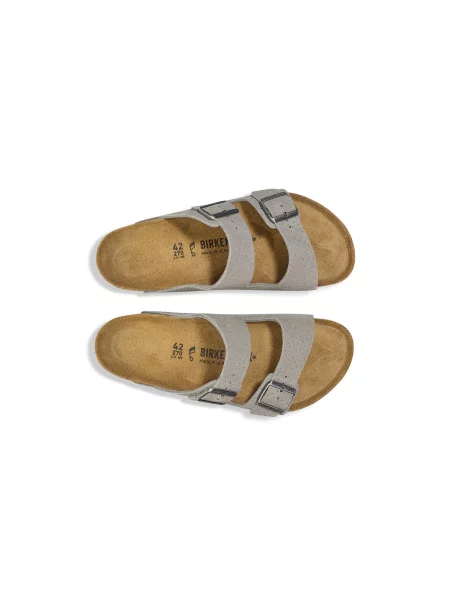 Birkenstock Arizona Suede Narrow Fit Kobiety Sandały Birkenstock Szary Size: 8 czarne