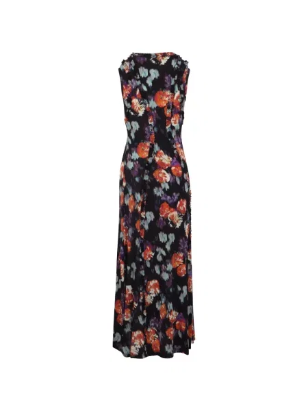 Rochie Ulla Johnson cu model floral cu imagine negru