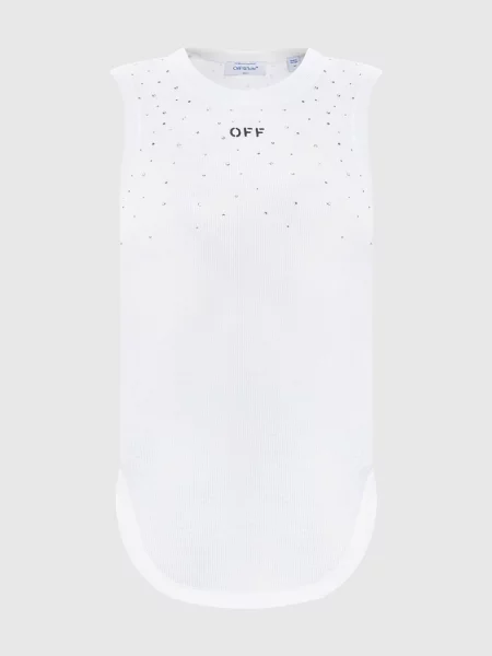 Топ з кристалами Swarovski Off-white білий