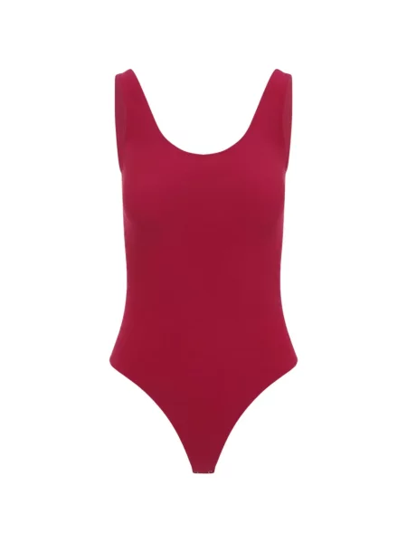 Body Wolford fără mâneci roșu