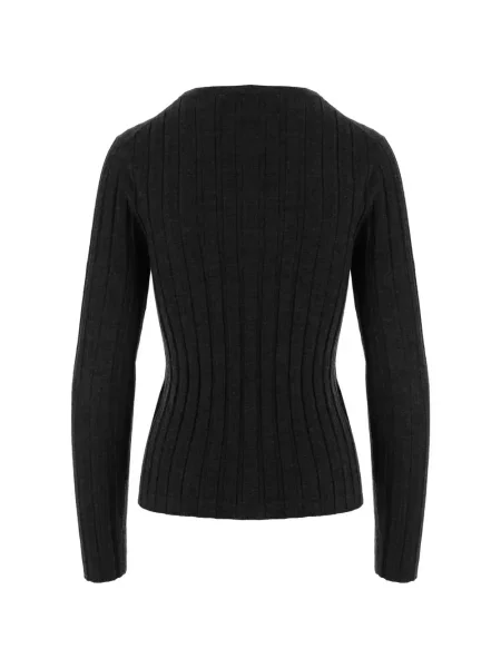 Pulover Allude tricotate gri