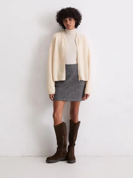 Бомбер Marc O’Polo молочний вовна/поліамід