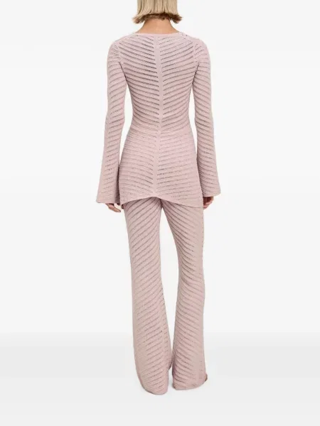 Pantaloni Devon Windsor evazate roz