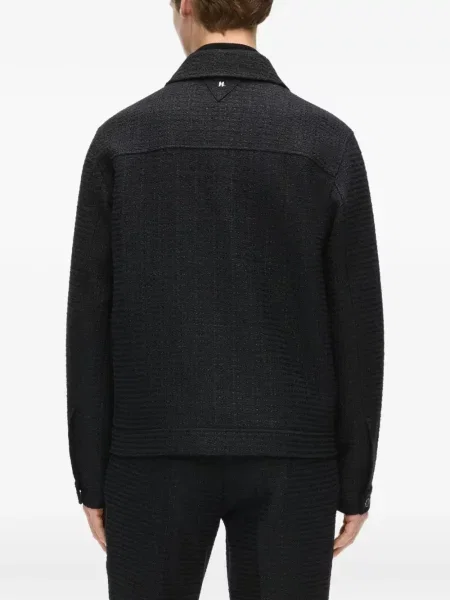 Bouclé geacă Karl Lagerfeld negru