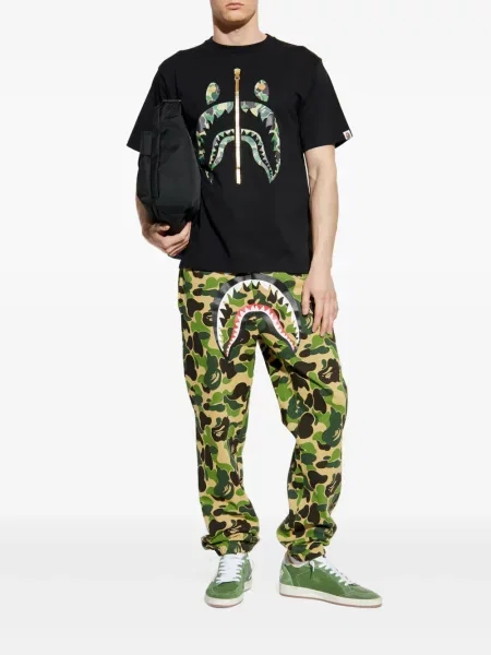 Tricou A Bathing Ape® cu imagine negru