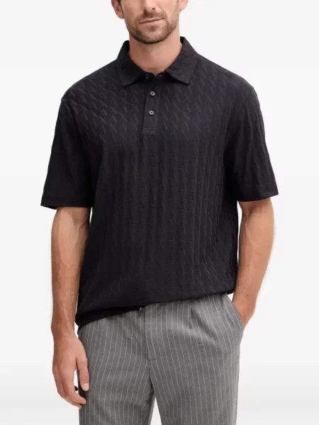 Tricou polo Armani Exchange albastru
