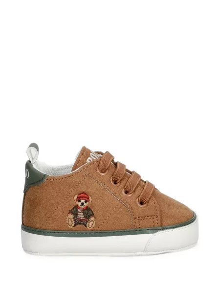 Koszulka polo dziecięca Polo Ralph Lauren brązowa