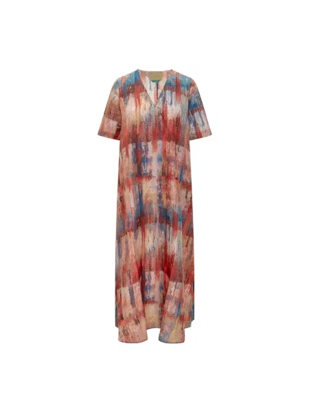 Sukienka maxi Momoni z dekoltem w serek