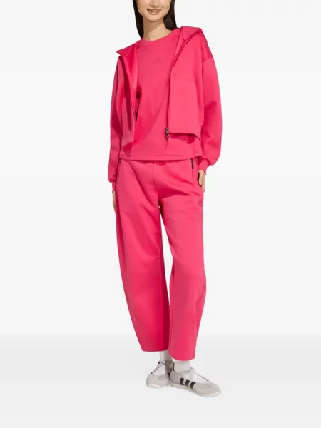 Sală de gimnastică pulover Adidas cu broderie cu model piele de șarpe maro