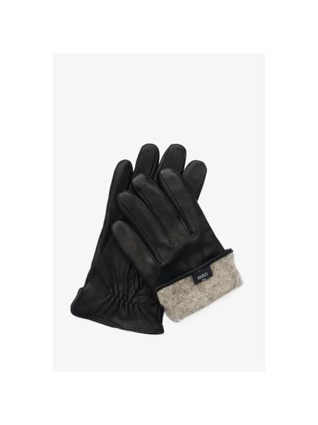 Кожаные перчатки Estro черные