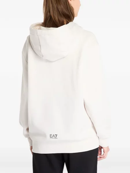 Hanorac cu glugă Ea7 Emporio Armani cu imagine cu cordon