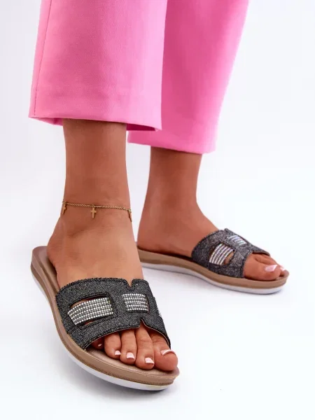 Papuci de casă Kesi negru