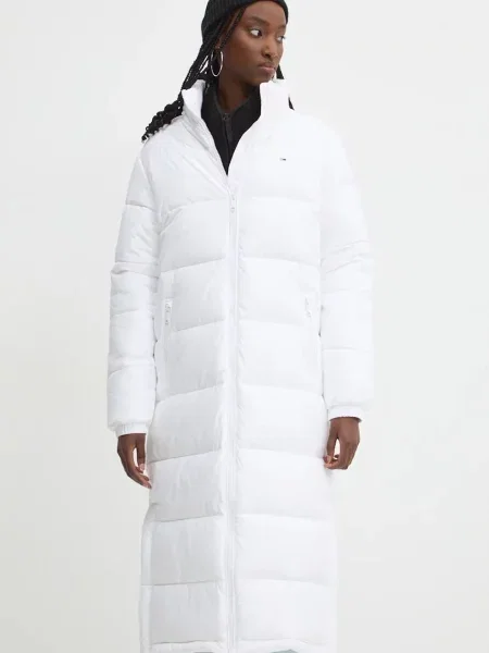 Tommy Jeans geaca femei de iarna alb
