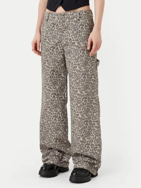 Noisy May Pantaloni din Jill Straight Fit bej