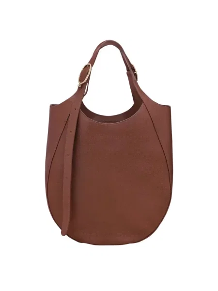 Shopperka Longchamp skórzana brązowa