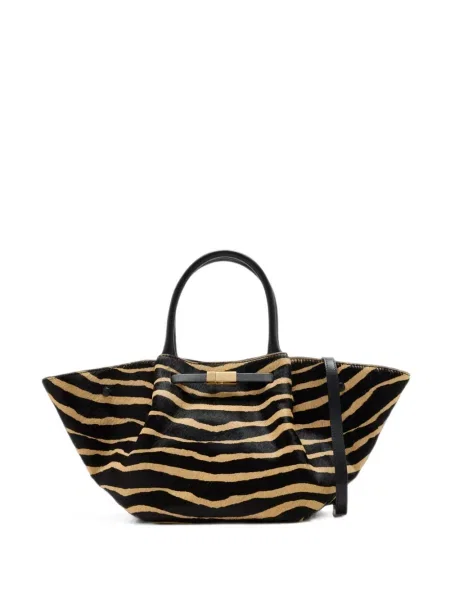 Geantă shopper Demellier cu imagine cu model zebră