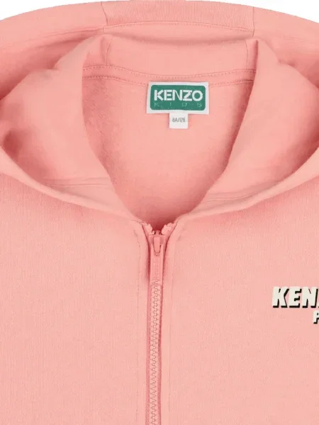 Bluza z kapturem dziecięca Kenzo różowa