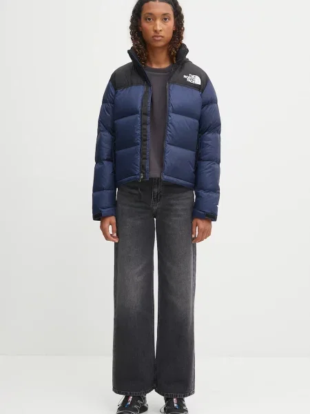 Пуховик The North Face ретро синий