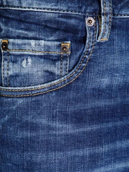 Blugi Dsquared2 cu 5 buzunare albastru