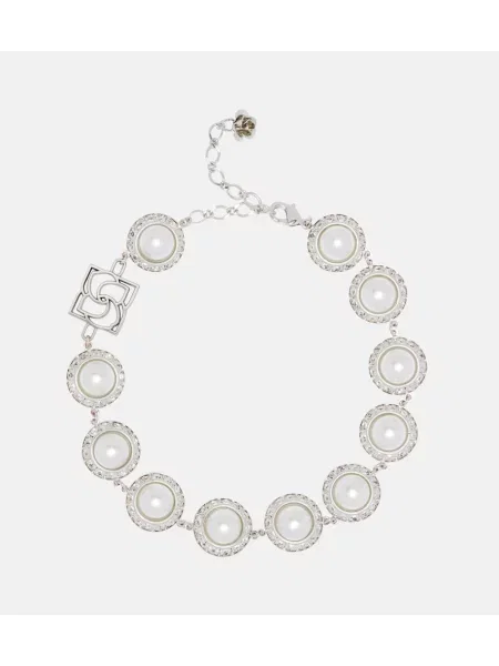 Colier Magda Butrym de cristal argintiu