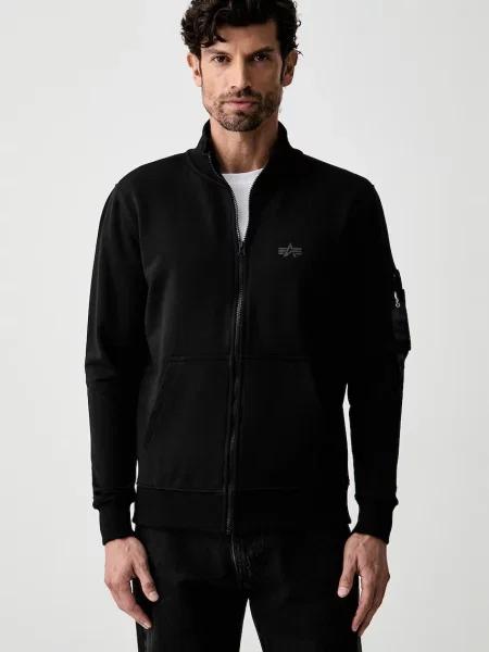 Alpha Industries hanorac cu pentru bărbați cu DTM Mid negru