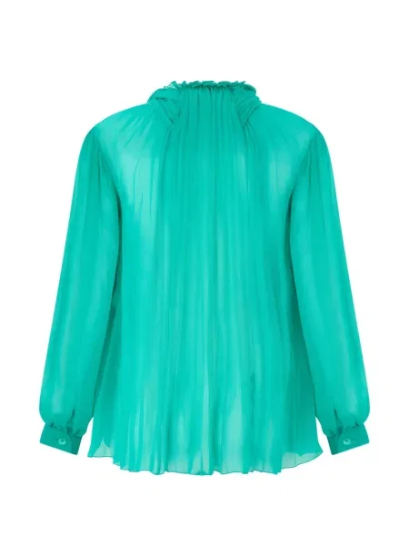 Bluză Alberta Ferretti cu funde verde