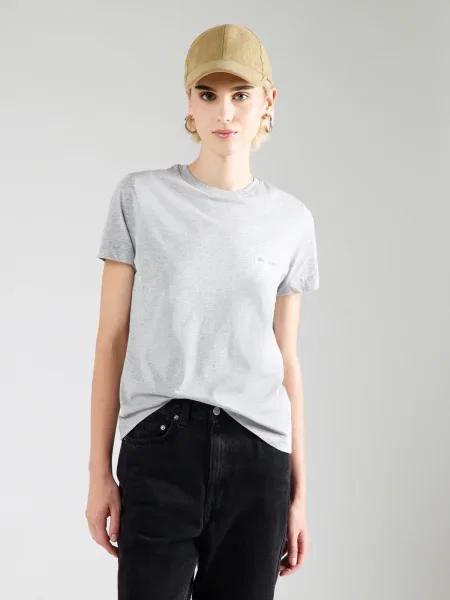 Calvin Klein Jeans Tricou gri / negru alb