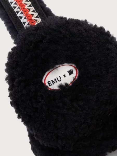 Ursuleț de pluș căciulă Emu Australia de lână negru