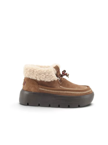 Buty do kostki Hey Dude skórzane brązowe