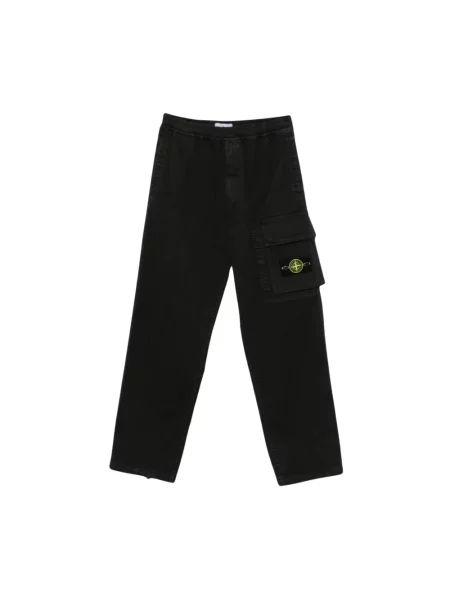 Spodnie Stone Island z kamieniami czarne