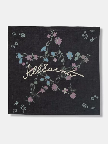 AllSaints fular pentru bărbați din negru