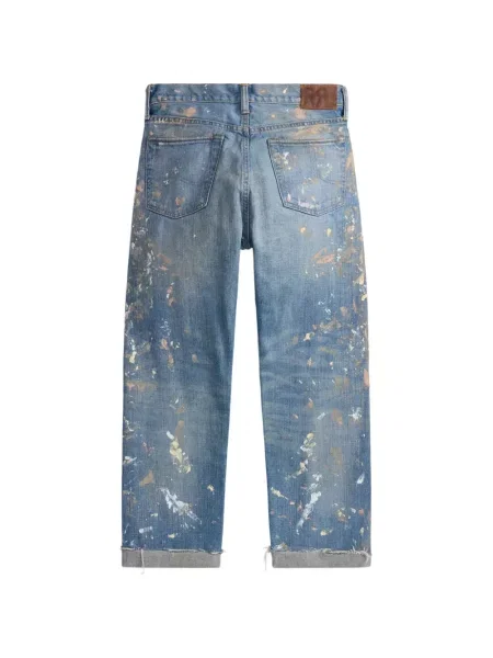 Pantaloni Ralph Lauren Rrl albastru