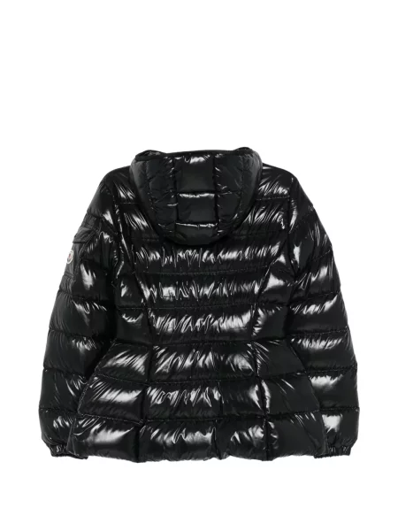 Geacă Moncler cu glugă negru